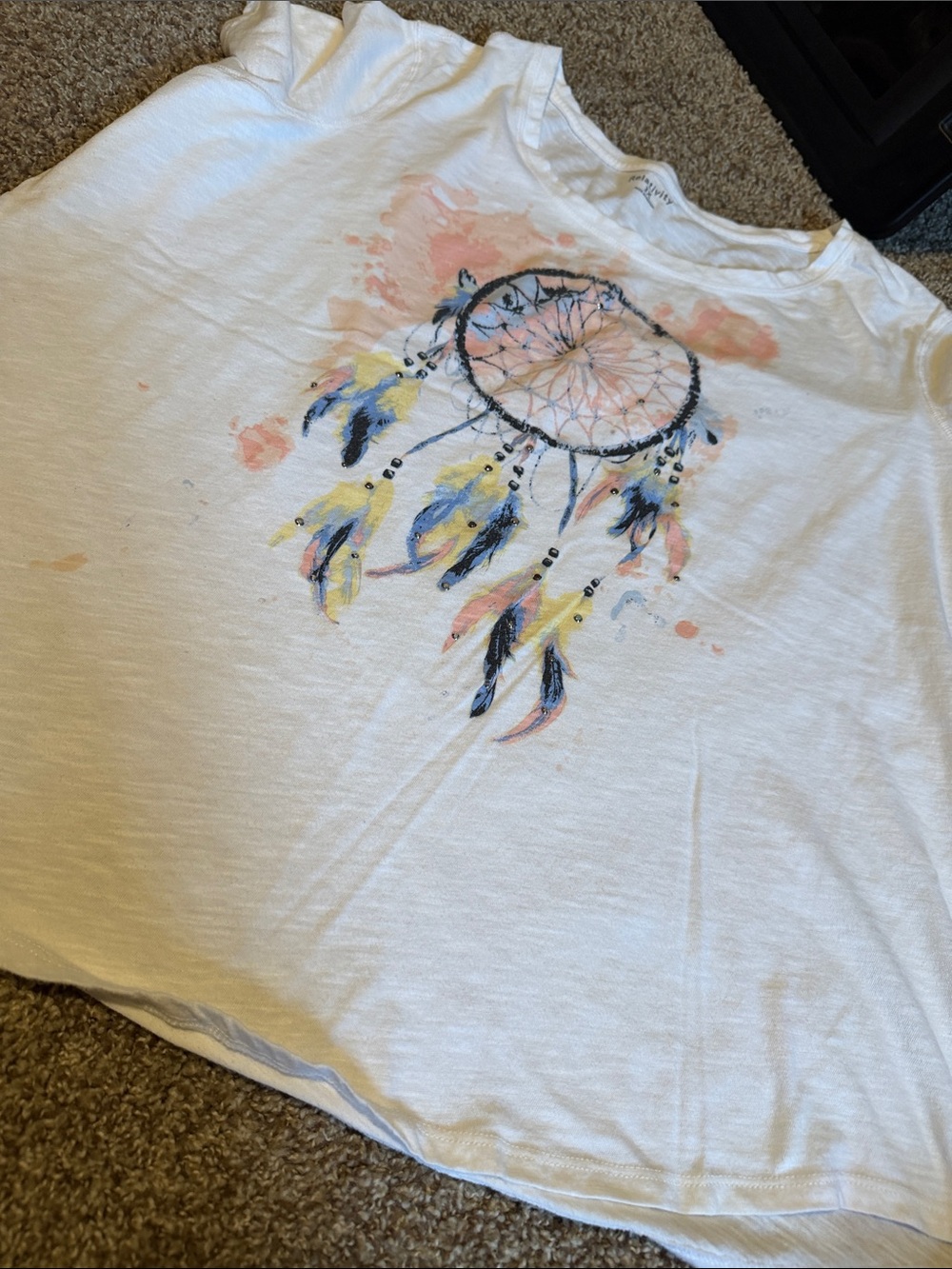Relativity soft studded colorful dream catcher tee (3X) - EUC!